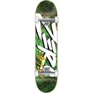  Zero Cole Space Age Complete Skateboard   7.75 Green W/Raw 