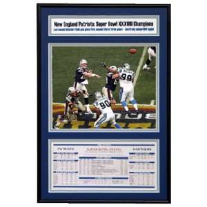  Tom Brady New England Patriots Super Bowl XXXVIII 