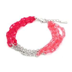   Aznavour] Lovely & Cute Coolish Bracelet / Hot pink & Pink. Jewelry