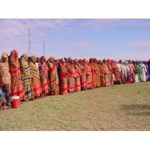 Somali Women in Colorful Dress Come out to Support the Transitional 