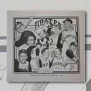  Pittsburgh Pirates 1960 World Series Championship Print 