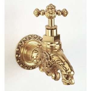   211052 Old Gold Chimere Single Handle Wall Mounted Basin Tap 2110
