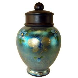  Fenton Art Glass Temple Jar with Lid, Favrene, 6 1/2 Inch 