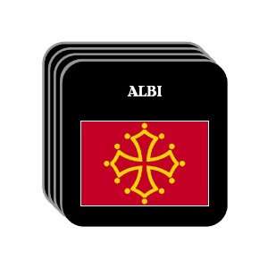  Midi Pyrenees   ALBI Set of 4 Mini Mousepad Coasters 