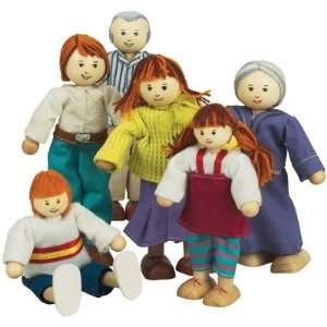  Caucasian Family (6 dolls) Toys & Games
