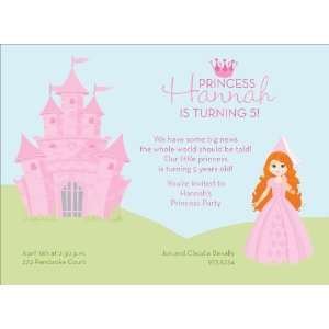 Princess Castle   Redhead Invitations Health & Personal 