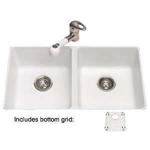  Kindred KGD1U/8PW Mythos Granite Double Basin Kitchen Sink 