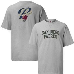   Nike San Diego Padres Ash Changeup Arched T shirt