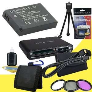  LP E8 Lithium Ion Replacement Battery + 3 Piece Filter Kit 