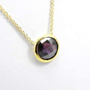  Necklace plated gold Linda amethyst. Jewelry