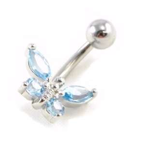  Body piercing Papillon turquoise. Jewelry