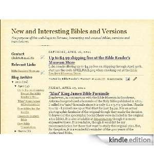  New and Interesting Bibles and Versions Kindle Store Rev 