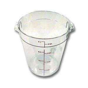  Cambro Clear Round Container, 8 Quart (11 0477) Category 