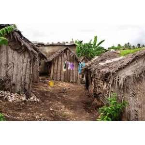  Dusty Street of Poor African Village   72W x 48H   Peel 