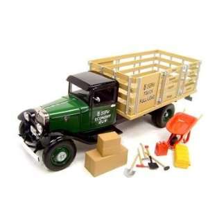    1934 FORD STAKE BED TRUCK GREEN 124 DIECAST MODEL 
