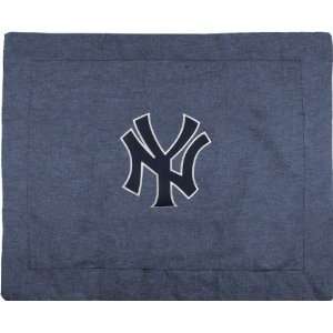  New York Yankees Blue Denim Standard Size Pillow Sham 
