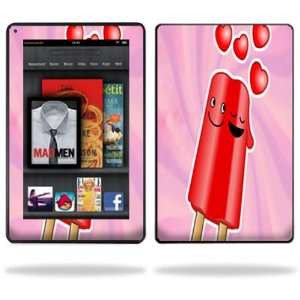  Cover for  Kindle Fire 7 inch Tablet Popsicle Love Electronics