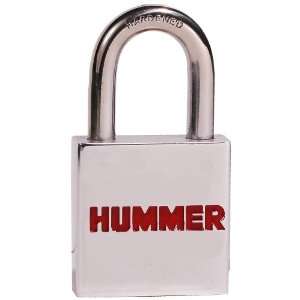  DefenderWorx 10022 Red Engraved Hummer Padlock 