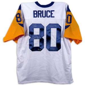  Isaac Bruce St. Louis Rams Autographed Throwback Jersey 