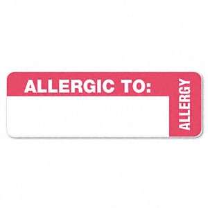   Tabbies Medical Labels for Allergy Warnings TAB40562