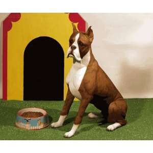  Lifesize Figurine Dog Urns Boxer, Brindle