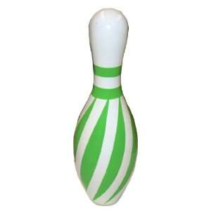  Green Swirl Bowling Pin   