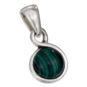  Nebula Tech Metal Elegant Green Agate Pendant Jewelry
