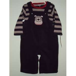  Carters Boys 2 Pc L/S Polyester Microfleece Overall Pant 