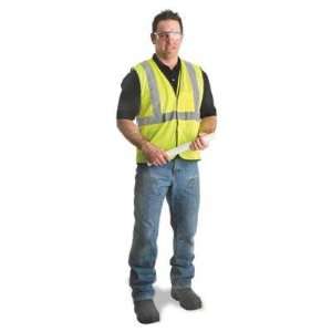  Yellow Polyester Mesh Economy Class 2 Vest With Front Hook 