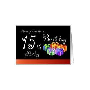  15th Birthday Party Invitation   Gifts Card Toys & Games