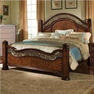 Renaissance 5/0 Poster Bed In Warm Cherry Finish by Standard Furniture