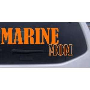 Orange 40in X 15.3in    Marine Mom Military Car Window Wall Laptop 