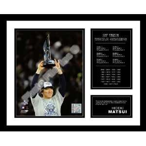  Hideki Matsui New York Yankees MLB Framed Photograph 2009 