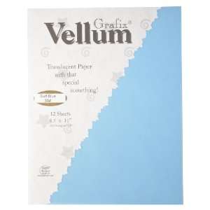  Grafix 30 Pound 8 1/2 Inch by 11 Inch Vellum, 12 Pack 