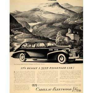  1940 Ad Cadillac Motor Car Division Fleetwood V 8 V 16 