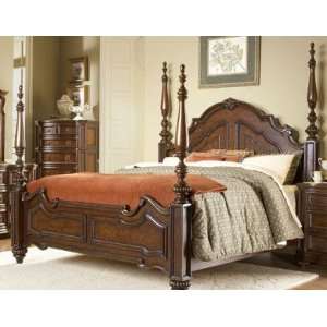   Homelegance Prenzo Poster Bed in Rich Brown Finish