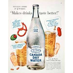  1950 Ad Canada Dry Club Soda Pinpoint Carbonated Sparkling 