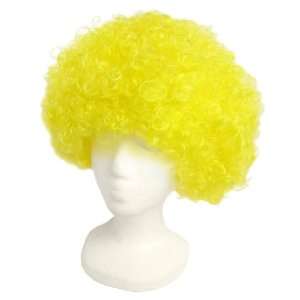  Economy Yellow Afro Wig ~ Halloween 1960s or 1970s Costume 