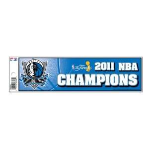  NBA Dallas Mavericks NBA Champions Bumper Sticker Sports 