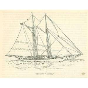  1885 Racing Yacht America George Steers 