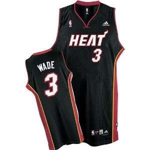  Dwyane Wade #3 Miami Heat Swingman NBA Jersey Black Size M 