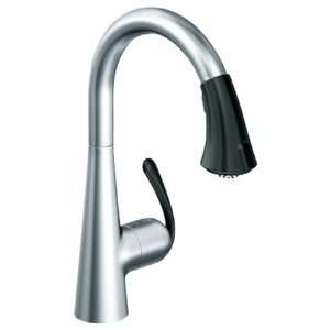   Down Kitchen Faucet, RealSteel Stainless Steel/Black