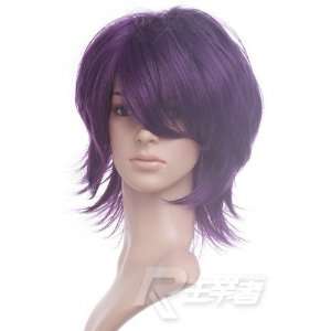  Purple Anime Costume Cosplay Short Cut Wig Toys & Games
