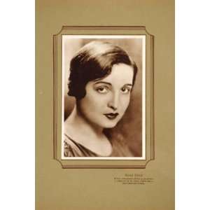  1925 Alice Joyce Silent Film Star Lithograph Portrait 
