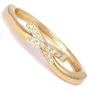  Babs Gold Crystal Bangle Jewelry