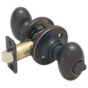  Oil Rubbed Bronze Egg Shaped Privacy Lockset HH