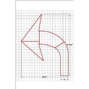  Right Turn Only Pavement Marking Symbol 