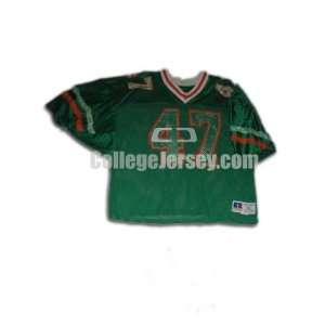  Green No. 47 Game Used Florida A&M Russell Football Jersey 