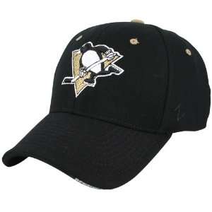   Zephyr Pittsburgh Penguins Black Shootout ZFit Hat