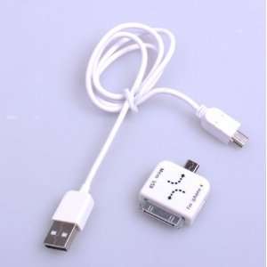  BestDealUSA White Mini USB to 30 Pin Dock Connector For 